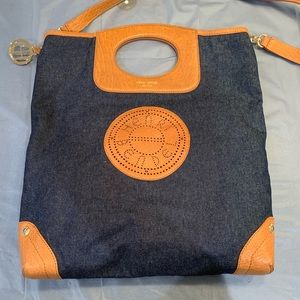 Henri Bendel Denim Magazine Tote